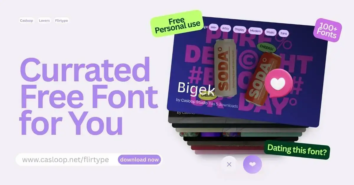 Flirtype Currated free font Download